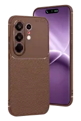 Newface Tecno Camon 50 Pro 5g Auto Focus Karbon Kapak - Kahverengi