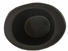 Yetişkinler İçin Siyah Renk Ringmaster Sihirbaz Şapkası Fötr Şapka 15 Cm