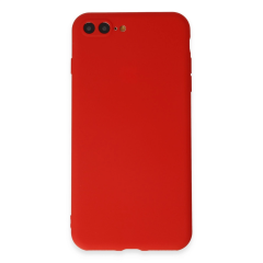 İphone 7 Plus Kılıf First Silikon - Kırmızı