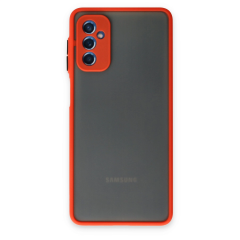 Samsung Galaxy M52 5g Kılıf Montreal Silikon Kapak - Kırmızı