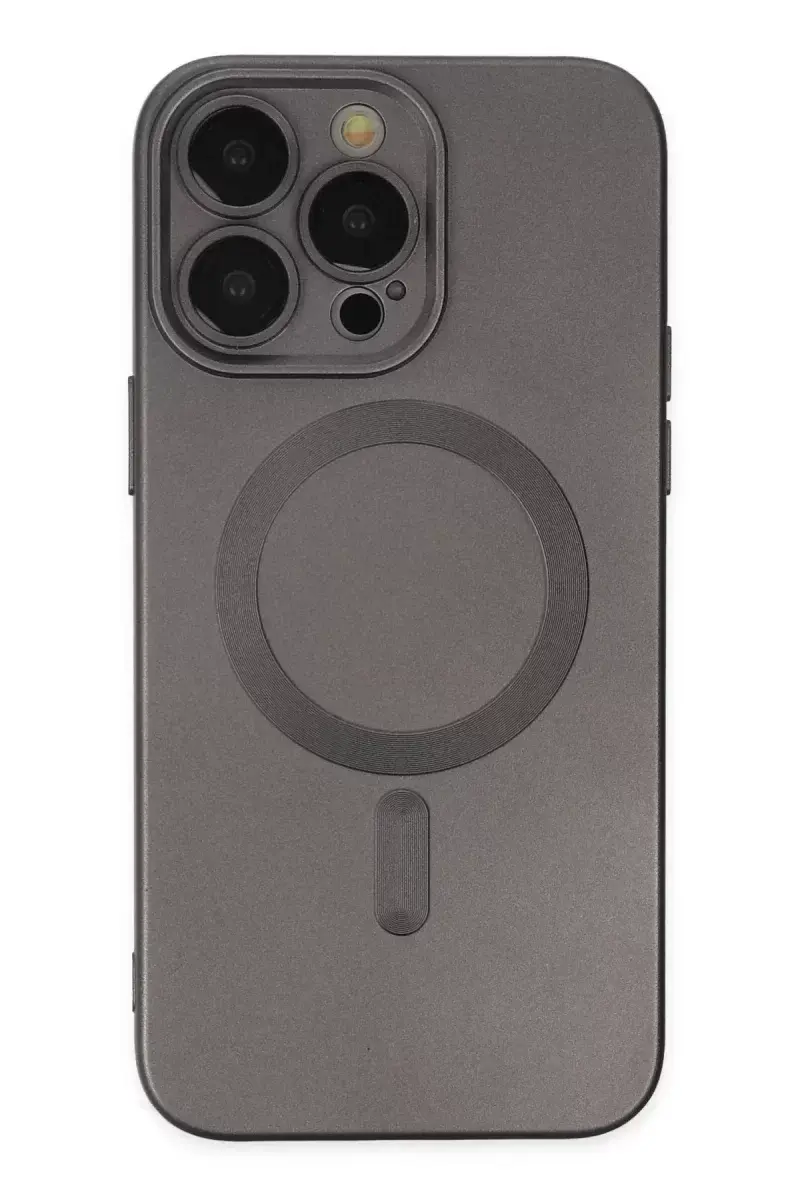 Newface İphone 13 Pro Kılıf Moshi Lens Magneticsafe Silikon - Füme