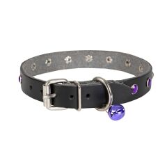 Doggie Taşlı Kedi ve Yavru Köpek Tasması 1*23 cm Mavi Medium