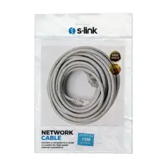 S-link Sl-cat610 Gri̇ Cat6 10 Metre Kablo