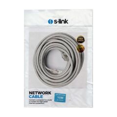 S-link Sl-cat610 Gri̇ Cat6 10 Metre Kablo