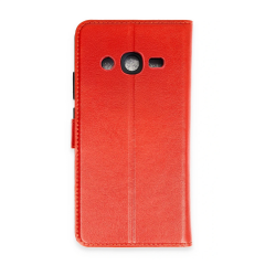 Samsung Galaxy J7 Kılıf Trend S Plus Kapaklı Kılıf - Kırmızı