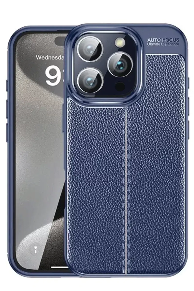 Newface İphone 16 Pro Kılıf Auto Focus Kapak - Lacivert