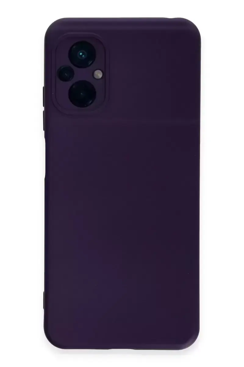 Newface Xiaomi Poco M5 Kılıf Nano İçi Kadife Silikon - Mor