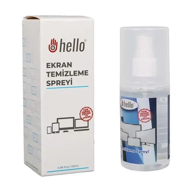 Hello Hl-27269 120ml Profesyonel Ekran Temizleyici Sprey Telefon Tablet Tv Ve Laptop Temizleme Solüsyonu