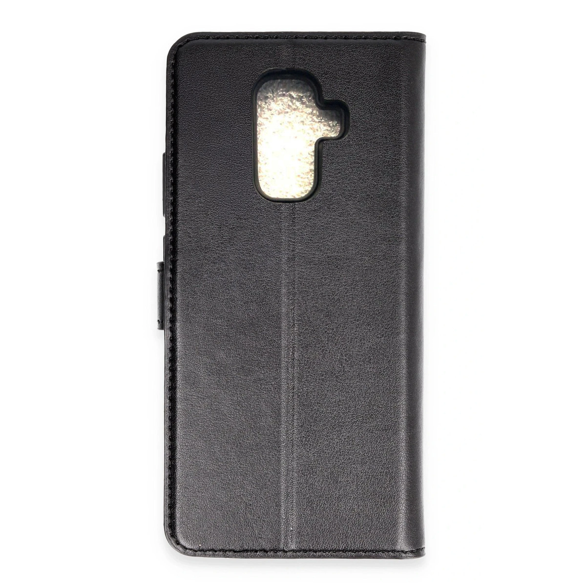 Samsung Galaxy A6 Plus 2018 Kılıf Trend S Plus Kapaklı Kılıf - Siyah