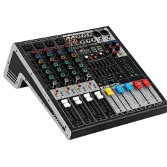König Kx-4 4 Kanal 2 Aux Giriş Usb - Mp3 - Bt 99 Dsp 2x7 Band EQ Deck Mikser