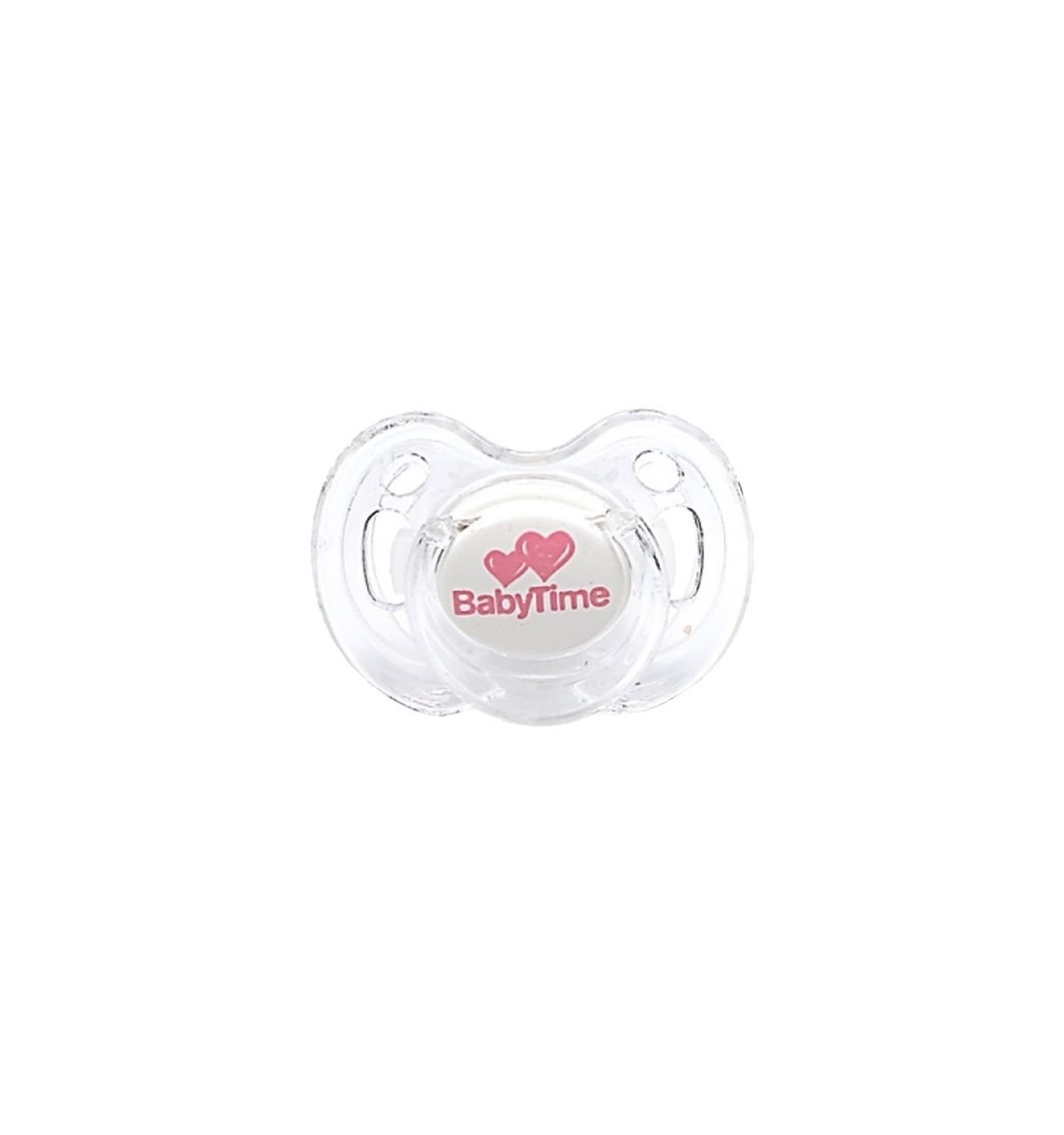 Babytime BT147 Silikon Kiraz Uçlu Şeffaf Desenli Emzik No:2 - Pembe