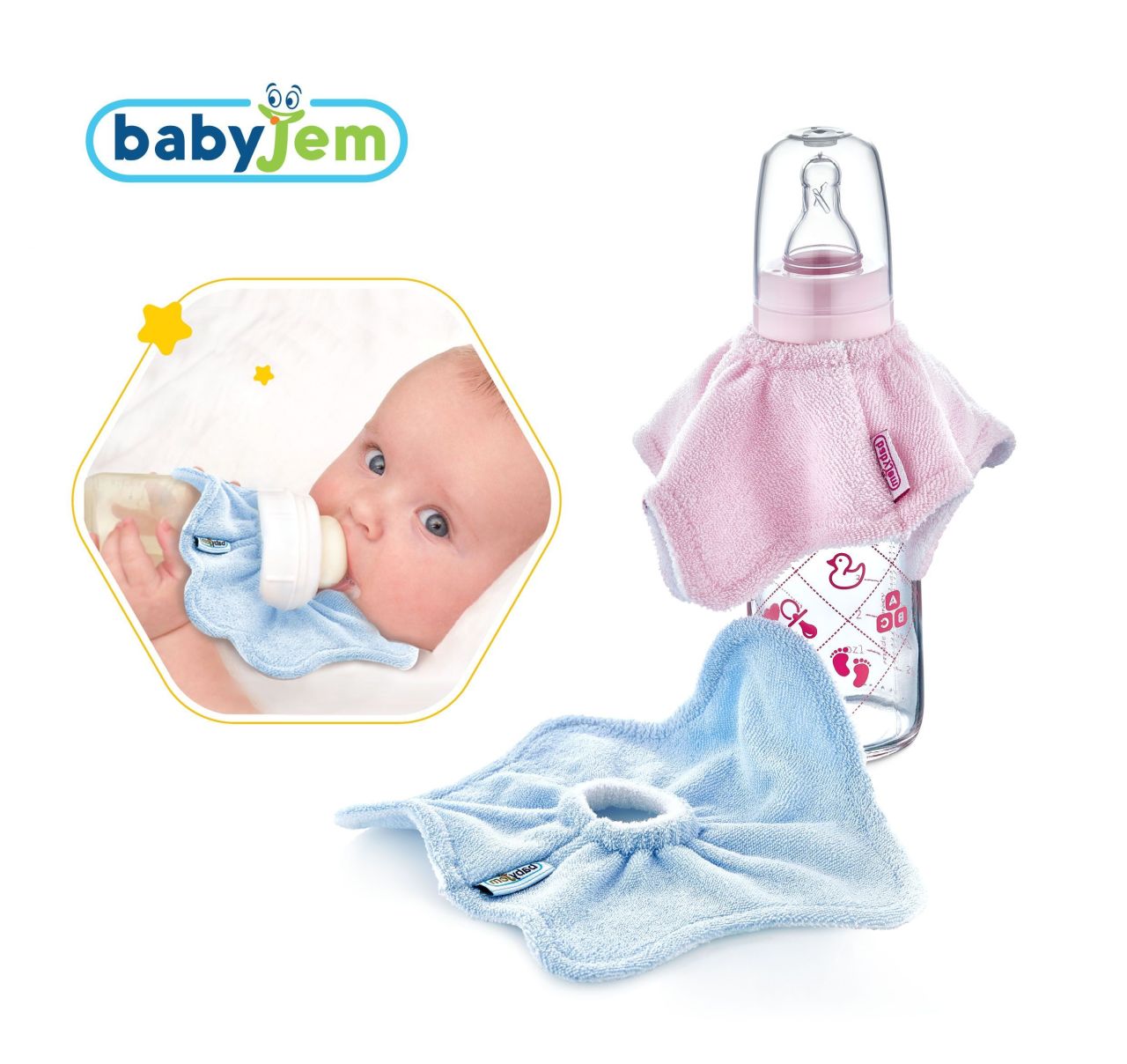 Babyjem Biberon Önlüğü Mavi