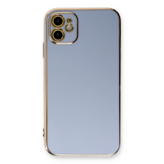 İphone 11 Kılıf Volet Silikon - Mavi