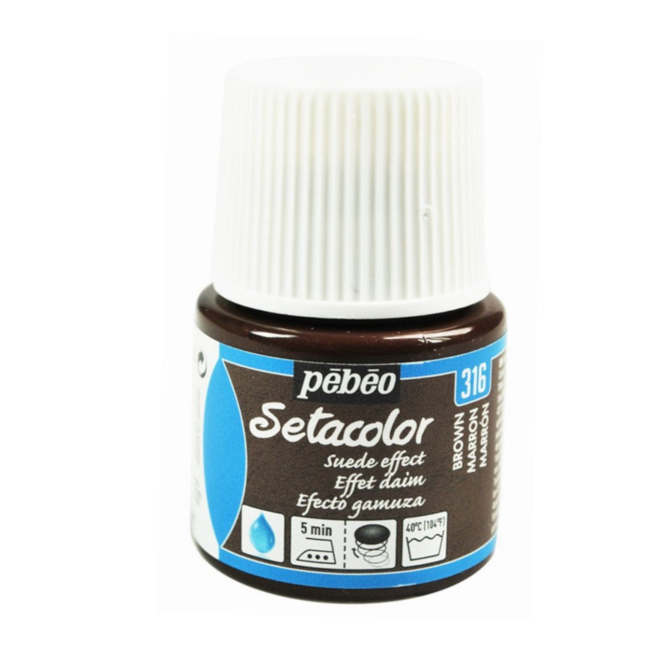 Setacolor Suede Effect Kumaş Boyası 45ml N:316 Brown