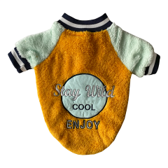 Markapet Peluş Köpek Kıyafeti Sarı Su Yeşili Large 33 x 48 cm - 5 kg