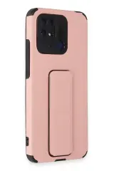 Newface Xiaomi Redmi 10c Kılıf Mega Standlı Silikon - Pudra