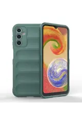 Newface Samsung Galaxy A14 4g Kılıf Optimum Silikon - Koyu Yeşil