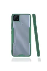 Newface Realme C25 Kılıf Platin Silikon - Yeşil