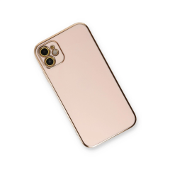 İphone 11 Kılıf Volet Silikon - Pembe