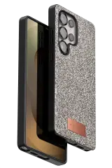 Onegif Samsung Galaxy S25 Ultra Bright Simli Kapak - Gold
