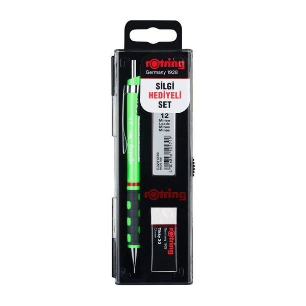 Tikky 0,5 MM Uçlu Kalem Silgi Hediyeli Açık Yeşil Renk
