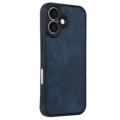 İphone 16 Kılıf Aras Deri Kapak - Lacivert