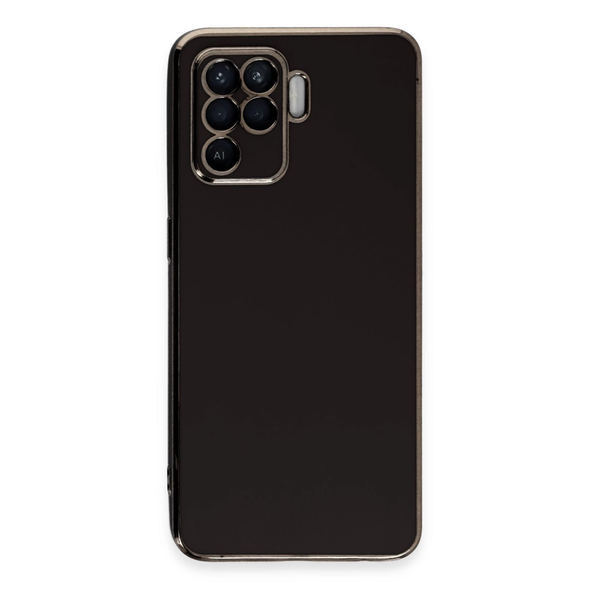 Oppo Reno 5 Lite Kılıf Volet Silikon - Siyah