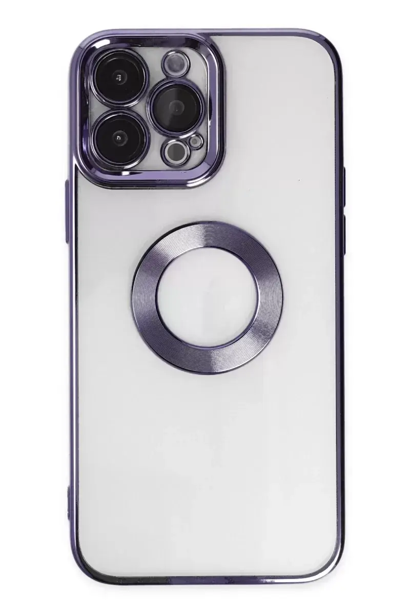 Newface İphone 14 Pro Max Kılıf Slot Silikon - Mor
