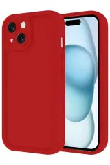 Newface Apple İphone 14 Kılıf Viera Silikon - Kırmızı