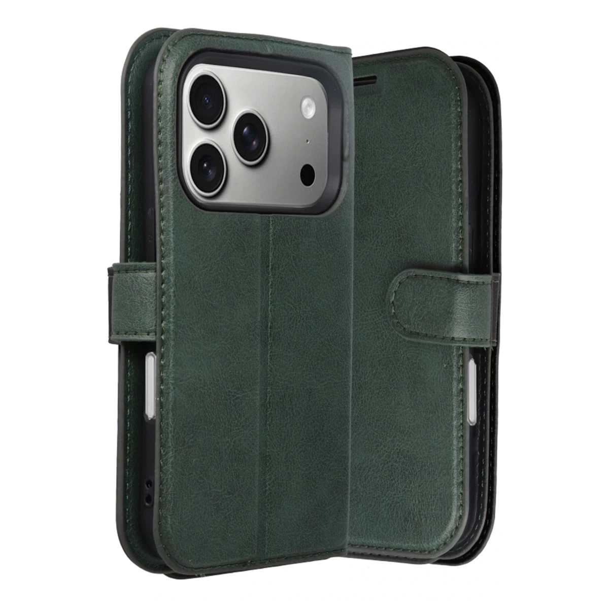 İphone 17 Pro Max Trend S Plus Kapaklı Kılıf - Yeşil