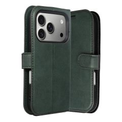 İphone 17 Pro Max Trend S Plus Kapaklı Kılıf - Yeşil