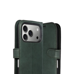 İphone 17 Pro Max Trend S Plus Kapaklı Kılıf - Yeşil