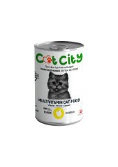 Az Tahıllı Tavuk Etli Yavru Kedi Konserve Yaş Mama 400 gr ( 10 Adet )