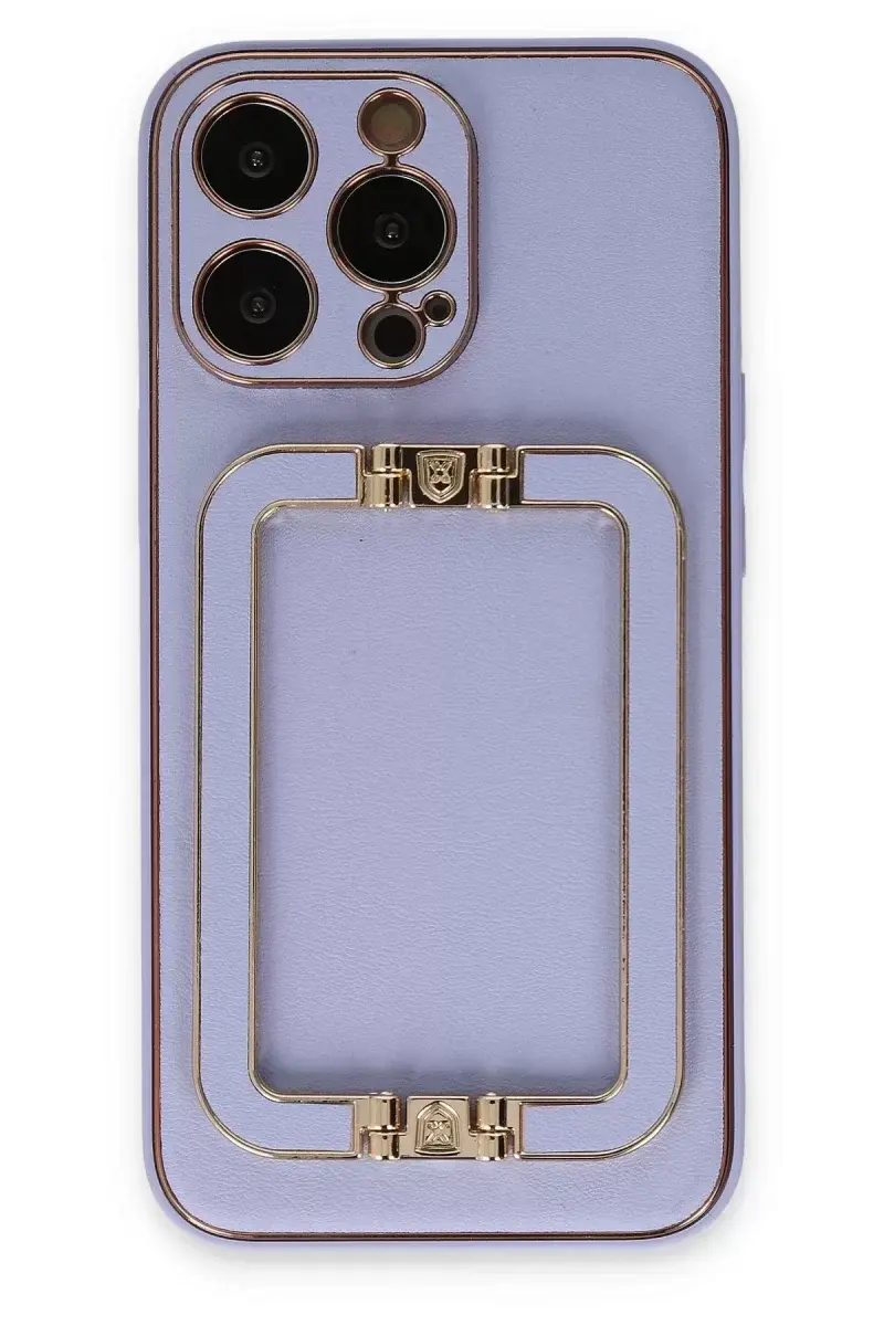Newface İphone 13 Pro Max Kılıf Coco Elit Kapak - Lila