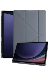 Newface Samsung Galaxy X730 Tab S11 Kalemlikli Mars Tablet Kılıfı - Koyu Gri