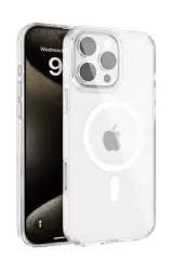 Joko İphone 16 Pro Max Gleam Pc Sert Magsafe Kılıf - Şeffaf
