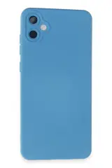 Newface Samsung Galaxy A05 Kılıf Nano İçi Kadife Silikon - Mavi