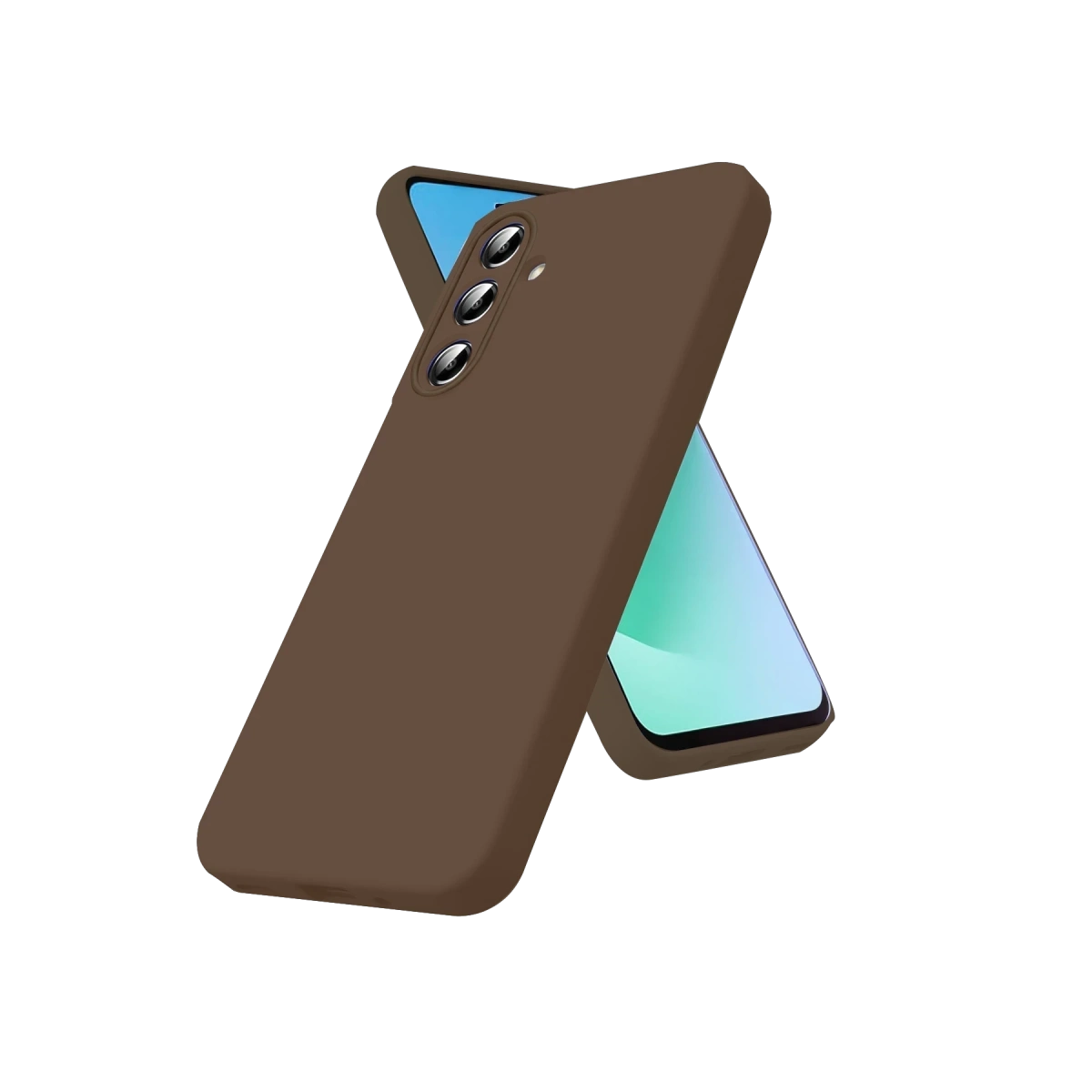 Samsung Galaxy A56 Kılıf First Silikon - Kahverengi
