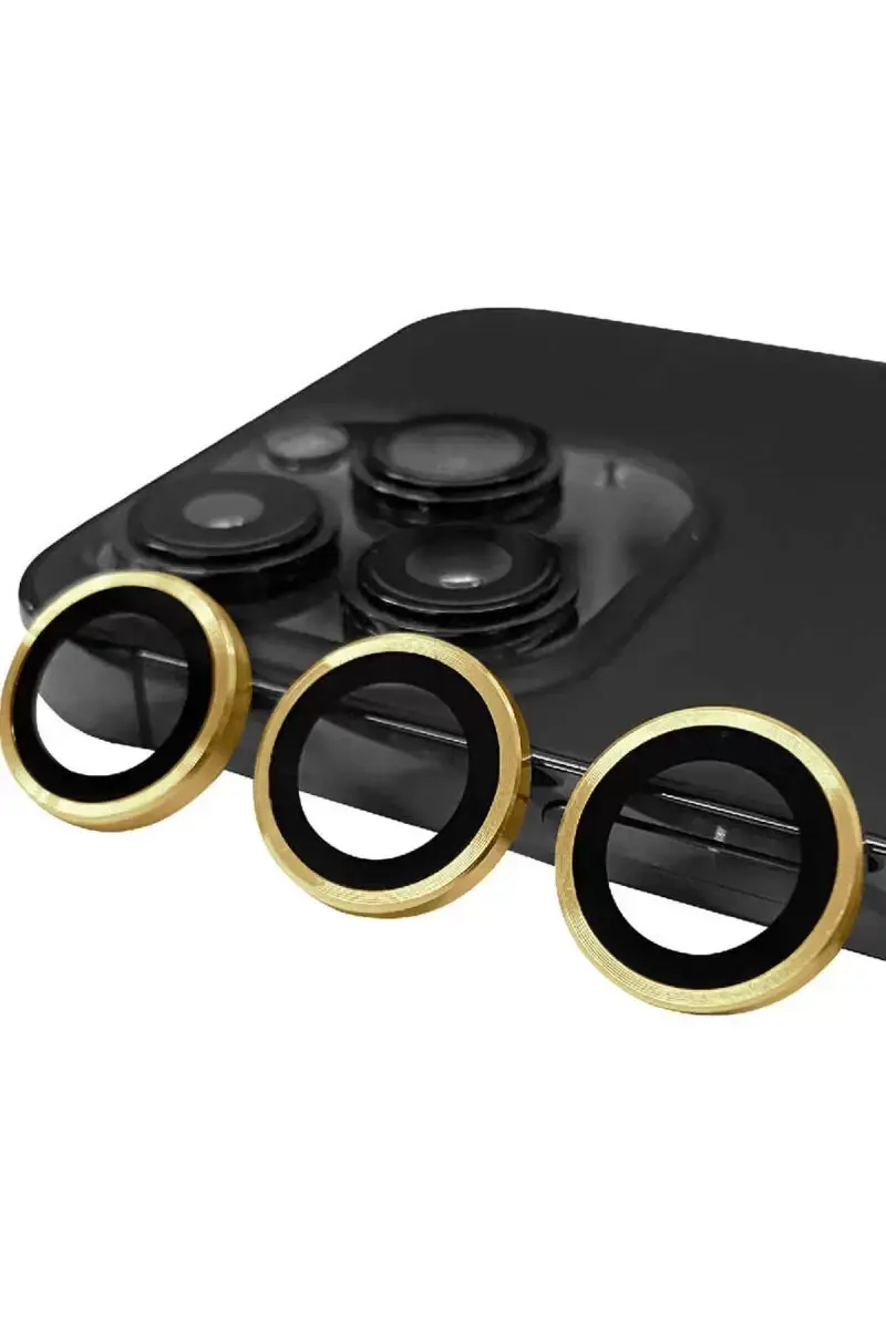 Newface Apple İphone 14 Pro Raze Metal Kamera Lens - Gold