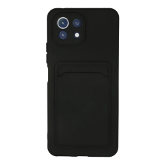 Xiaomi Mi 11 Kılıf Kelvin Kartvizitli Silikon - Siyah