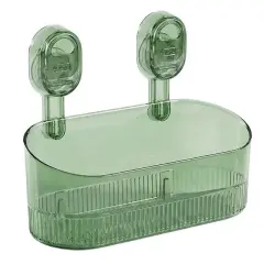 Sunup Sn-29266 Vantuzlu Şeffaf Banyo Mutfak Rafı Organizer