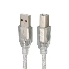 S-link Sl-u2007 7 Metre Usb2.0 Yazıcı Kablosu Şeffaf Kalın Örgülü Yazıcı Ve Tarayıcı Bağlantı Kablosu