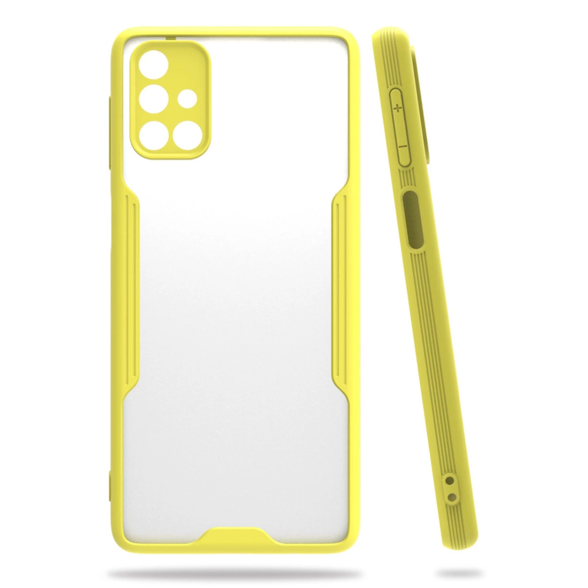 Samsung Galaxy M31s Kılıf Platin Silikon - Sarı