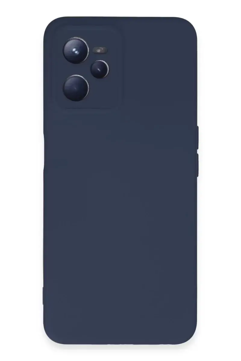 Newface Realme C35 Kılıf Nano İçi Kadife Silikon - Lacivert