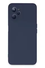Newface Realme C35 Kılıf Nano İçi Kadife Silikon - Lacivert