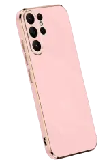 Newface Samsung Galaxy S25 Ultra Kılıf Volet Silikon - Pembe