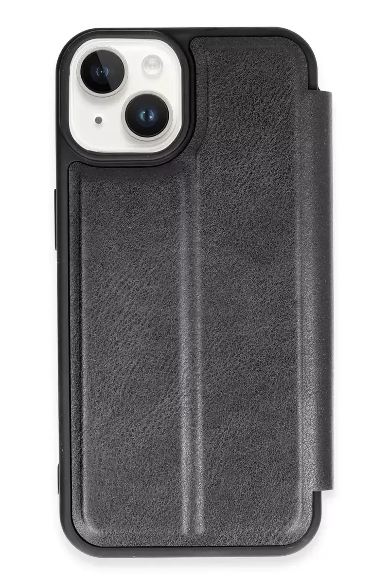 Newface Apple İphone 14 Kılıf Flip Cover - Siyah