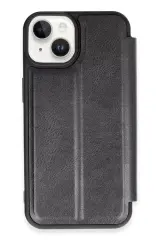 Newface Apple İphone 14 Kılıf Flip Cover - Siyah