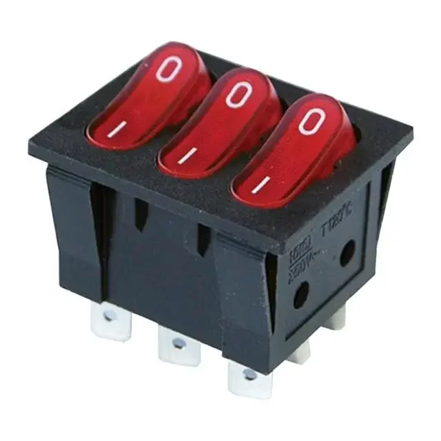 Powermaster Üçlü Işıklı Anahtar On-off 9p (ıc-135)