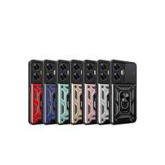 Realme C55 Kılıf Pars Lens Yüzüklü Silikon - Lacivert
